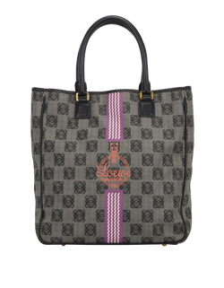 Anagram Tote, Canvas, Grey, 018, 2*